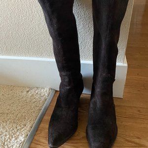 Donald Pliner Chocolate Brown Suede Boots